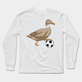 Duck Soccer player Soccer Long Sleeve T-Shirt